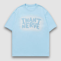 Camiseta estampada con letras huecas