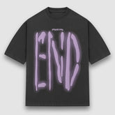 Camiseta estampada con letras de grafiti