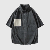 Camisa vaquera con bolsillo de parche