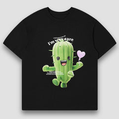 Camiseta de cactus de dibujos animados