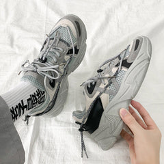 Men's Platform Dad Korean Trendy Height Increasing Sneakers