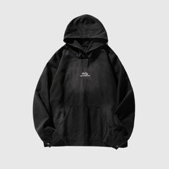 Sudadera con capucha vintage desgastada y estilo urbano