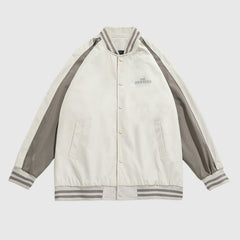 Lässige Baseballjacke im Colorblock-Design