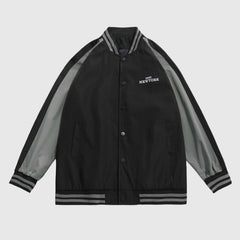 Lässige Baseballjacke im Colorblock-Design