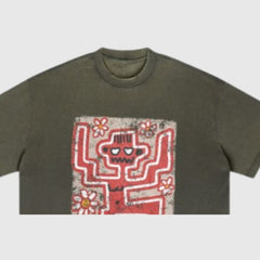 Camiseta divertida y desgastada