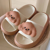 Lindas chanclas con forma de cachorro