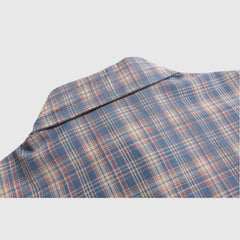 Camisa de cuadros con patchwork