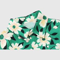 Camisas florales verdes