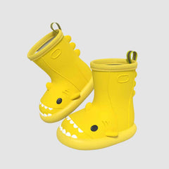 Botas de lluvia de tiburón de dibujos animados