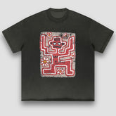 Camiseta divertida y desgastada