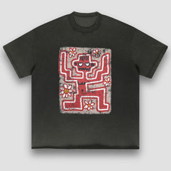 Camiseta divertida y desgastada