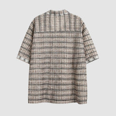 Gestreifte Hemden mit Taschenaufnäher