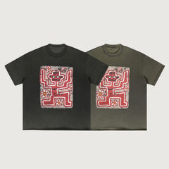 Camiseta divertida y desgastada