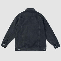 Chaqueta vaquera con diseño de etiqueta