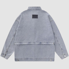 Chaqueta vaquera con números bordados