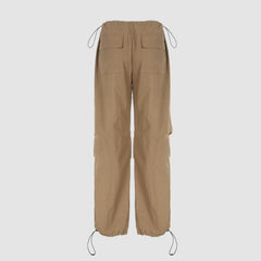 Pantalones paracaídas holgados y plisados