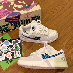 Zapatillas bajas Skyline Blue Doodle