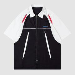 Kontrast-Shirts mit Doppelreißverschluss