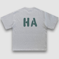 HAHA Camiseta suelta sólida