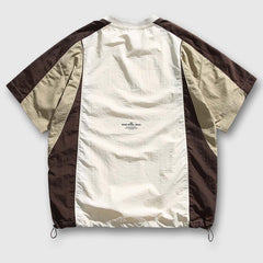 Camiseta informal con bloques de color