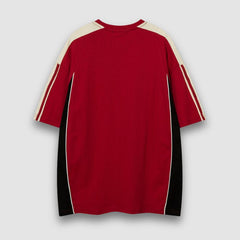 Patchwork-T-Shirt im Racing-Stil