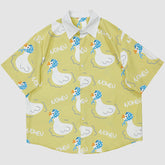 Camisas estampadas con estampado de pato