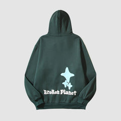 Kapuzenjacke mit amerikanischem Straßendruck