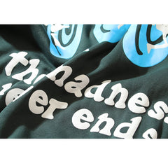 Kapuzenjacke mit amerikanischem Straßendruck