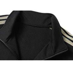 Frühlings-Cardigan-Trainingsanzug-Sets mit Reißverschluss