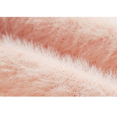 Contrast color patchwork dinosaur crew neck sweater