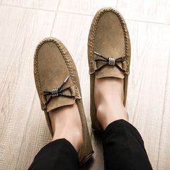 Zapatos casuales transpirables Tods de gamuza auténtica estilo coreano para hombre