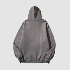 High Street Vintage-Kapuzenpullover mit Graffiti-Print