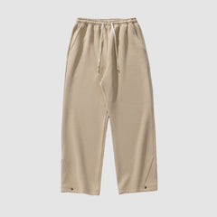 Pantalones cargo casuales de polar con pierna ancha