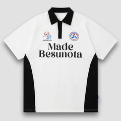 Racing-T-Shirt in Kontrastfarbe