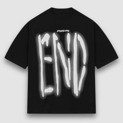 Camiseta estampada con letras de grafiti