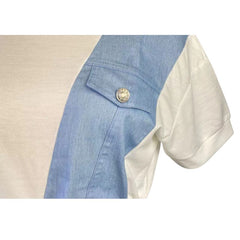 Jeans-Hosenset im Patchwork-Design