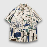 Camisetas con grafiti y bloques de color