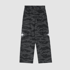 Hip-Hop-Cargohose mit Camouflage-Muster