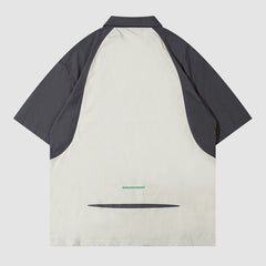 Kontrast-Shirts mit Doppelreißverschluss