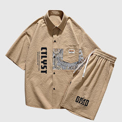 Conjunto gráfico de ocio urbano