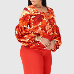 Conjunto de pantalón ancho con estampado de flores