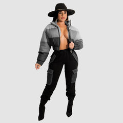 Chaqueta vaquera con parches degradados