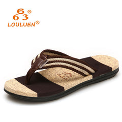 Bequeme Herren-Strand-Flip-Flops Outdoor-Gummi-Flip-Flops