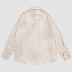 Camisas de rayas con decoración floral