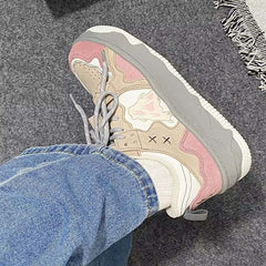 Zapatillas deportivas de técnica mixta de inspiración retro