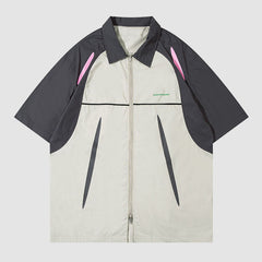 Kontrast-Shirts mit Doppelreißverschluss