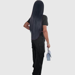 Conjunto de camisa de manga corta y pantalón cargo con cordón