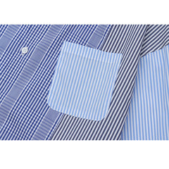 Hemden mit unregelmäßigen Patchstreifen