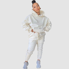 Conjunto de sudaderas con capucha de color liso