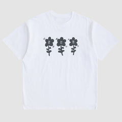 Solides Blumen-T-Shirt